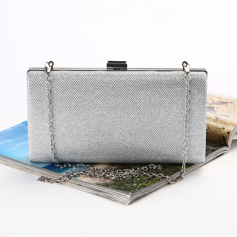 ★KIRSH★ Pocket Signature Handbag Silver Gigi Small Metallic Crocodile Embossed Leather Messenger Bag