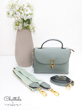 Load image into Gallery viewer, "Callie leather bag” (Grey Green)