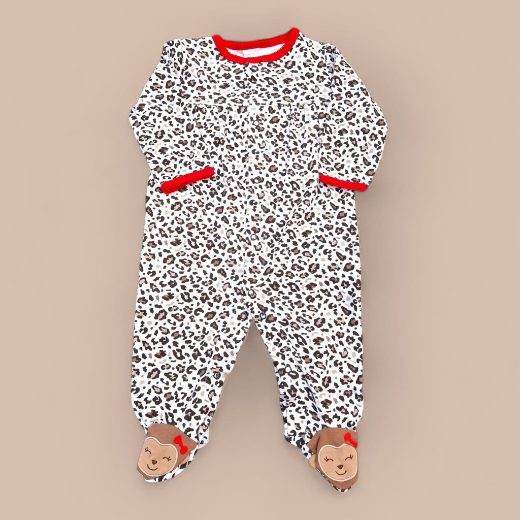 Leopard Print Cotton Baby Romper