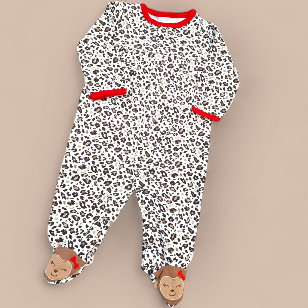 Leopard Print Cotton Baby Romper