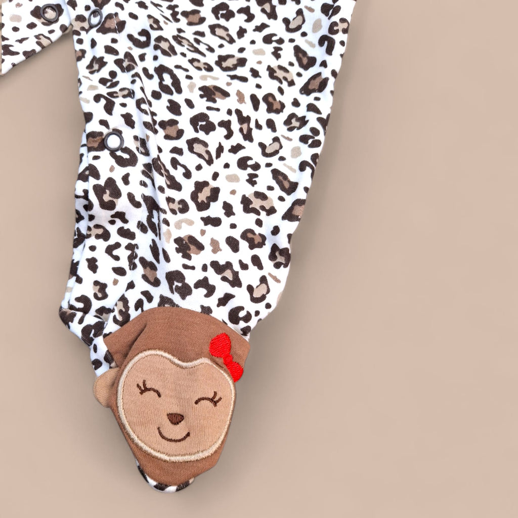 Leopard Print Cotton Baby Romper