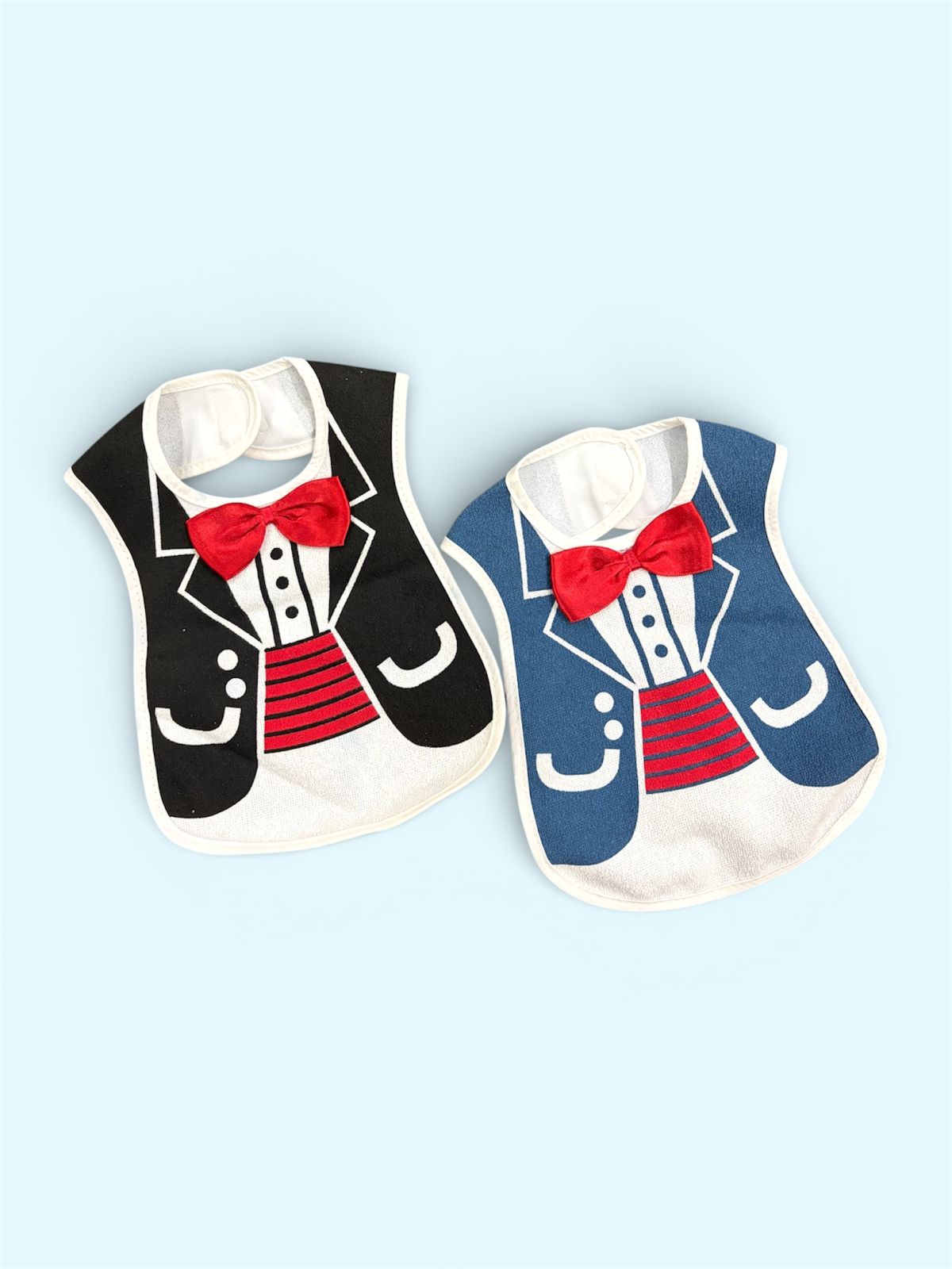 2-Piece Tuxedo Style Baby Bib Set