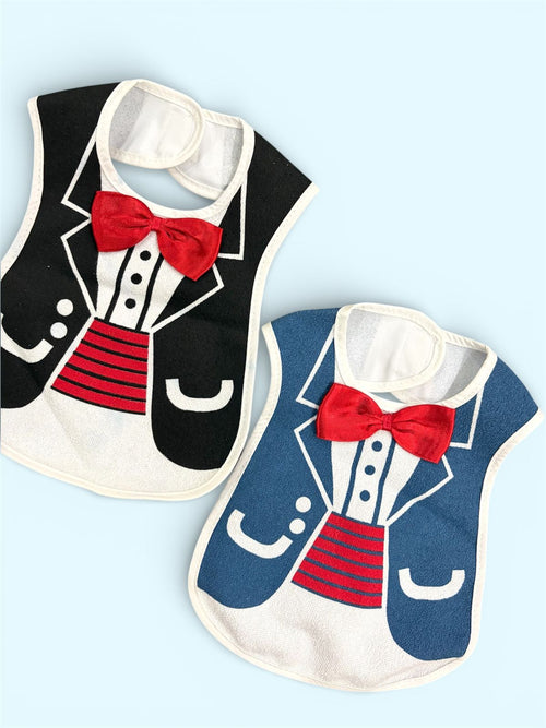2-Piece Tuxedo Style Baby Bib Set