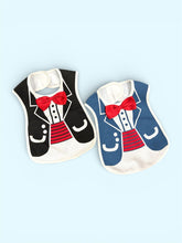 Load image into Gallery viewer, 2-Piece Tuxedo Style Baby Bib Set

