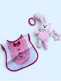 Little Bunny Baby Bib & Toy Set