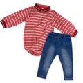 Little Classic Stripe Denim Set