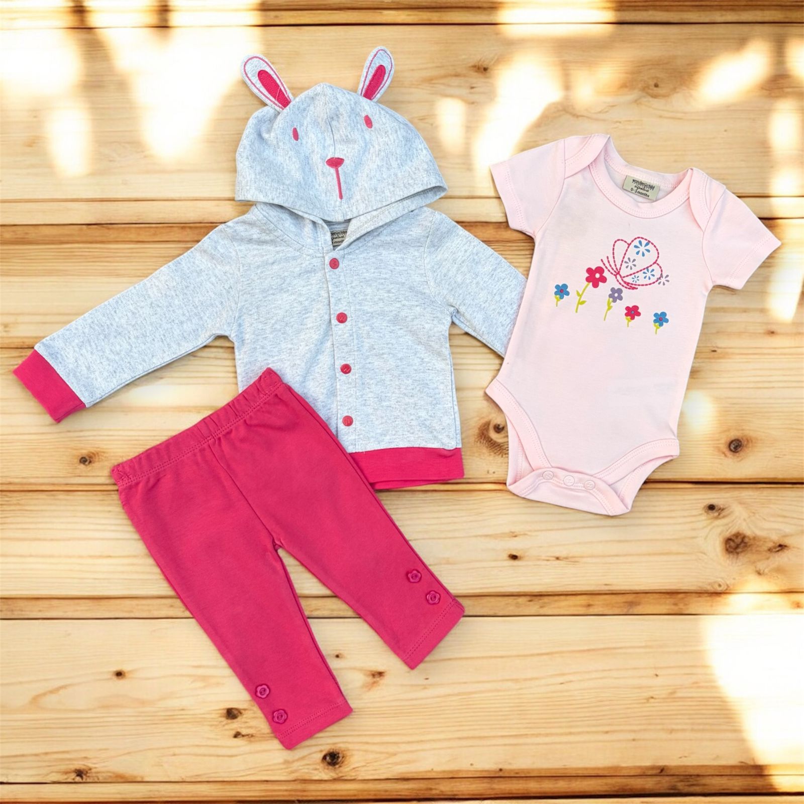 Baby Girl 3-Piece Outfit Set