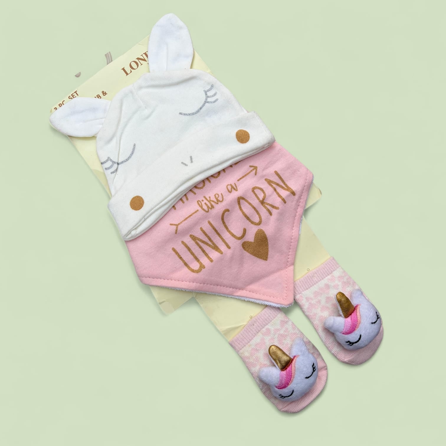 Baby Unicorn 3-Piece Gift Set