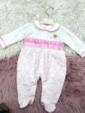 Tiny Blossom Embroidered Baby Romper