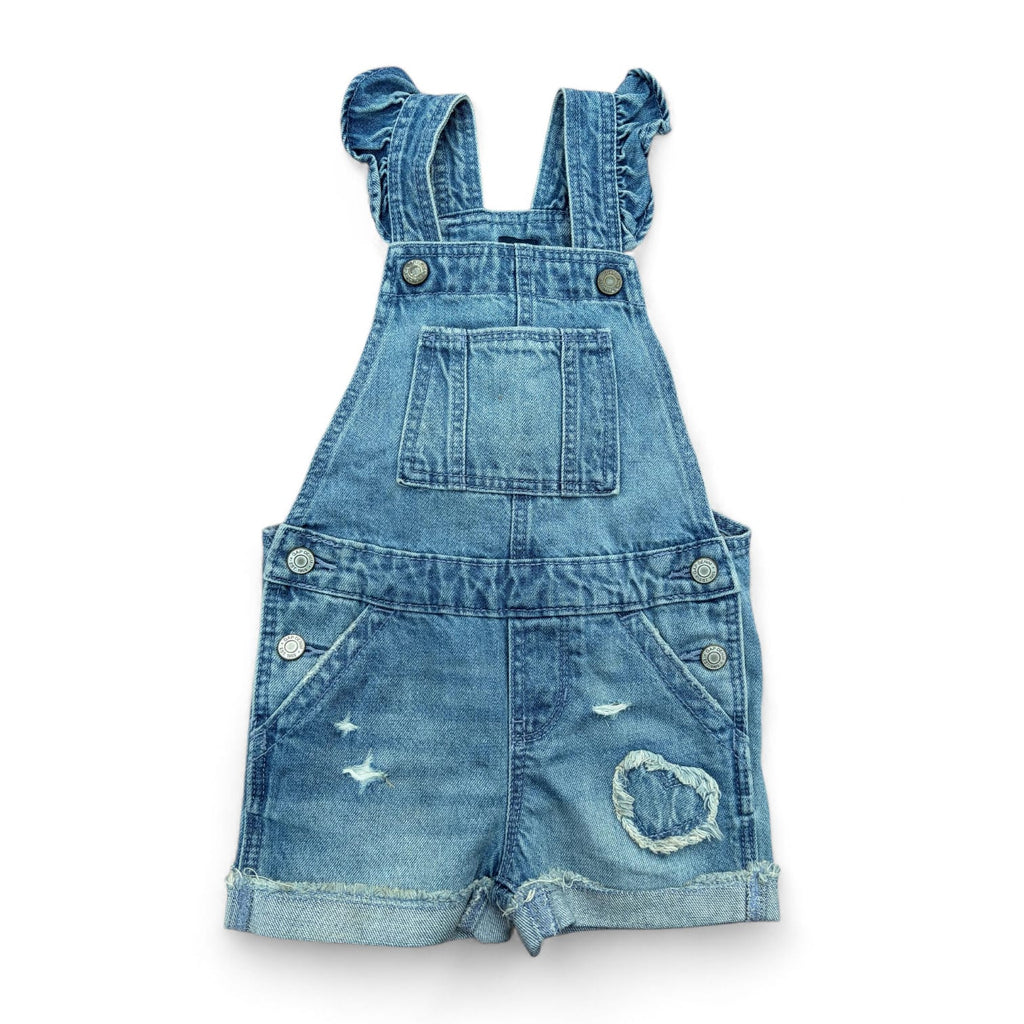 Cute Ruffle Strap Denim Baby Dungaree