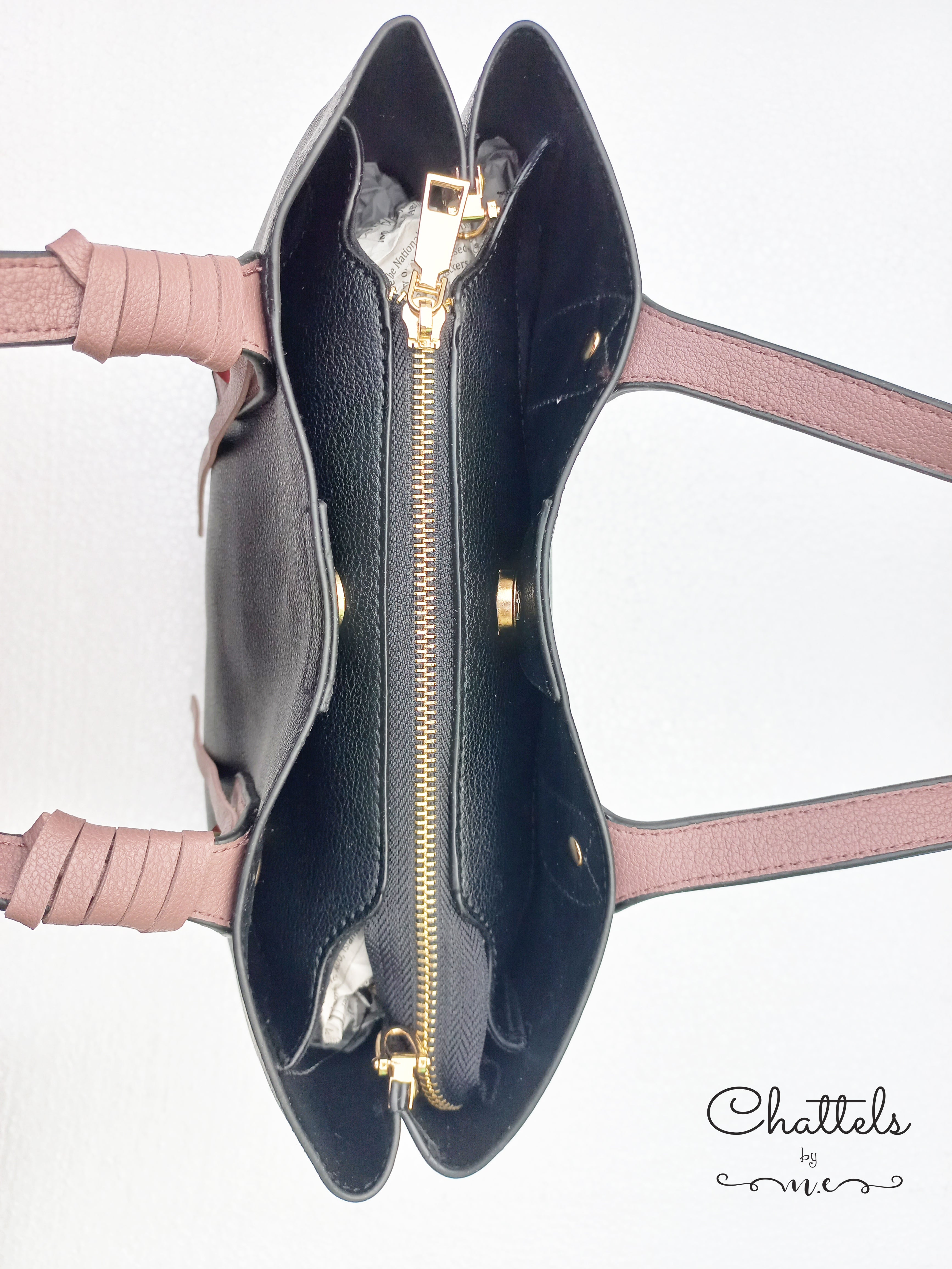 “Camellia Black Bag”