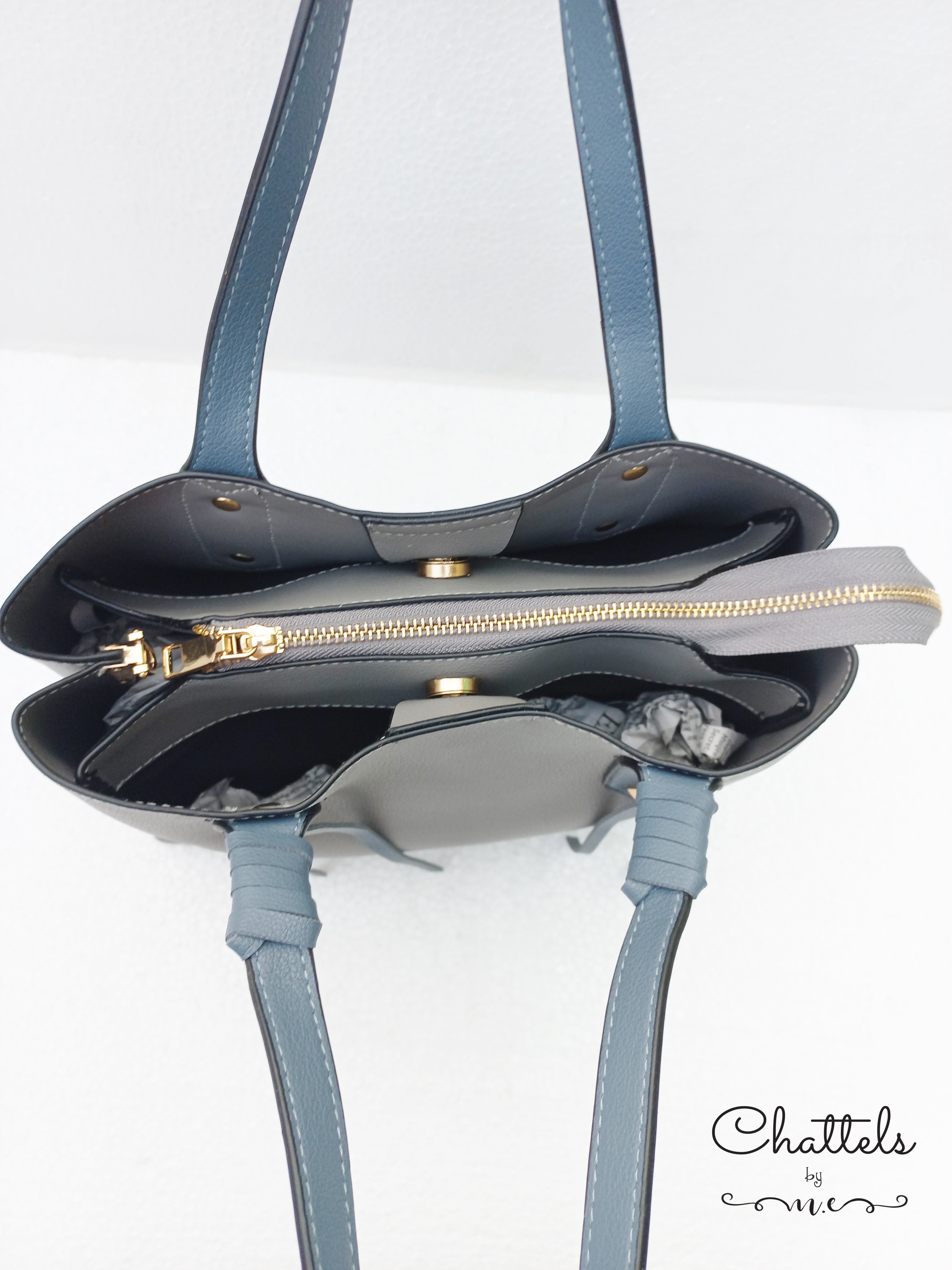 “Camellia L.Grey Bag”