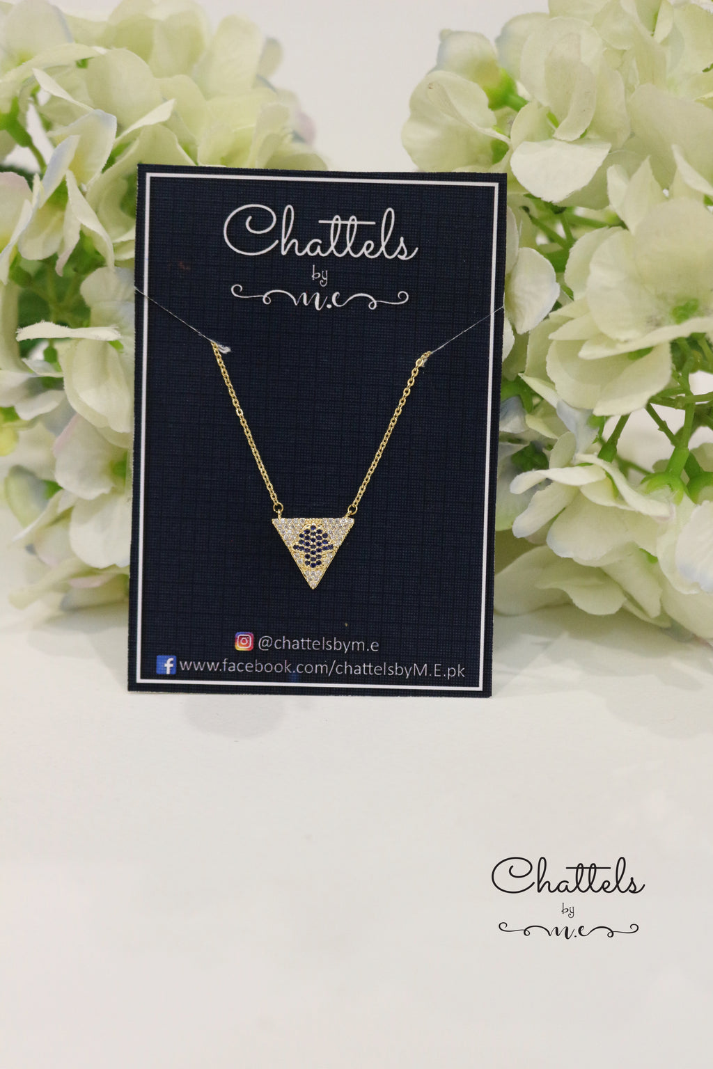 "Ethereal Triangle Necklace"