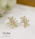 Flamboyant Stud Earrings (Gold)