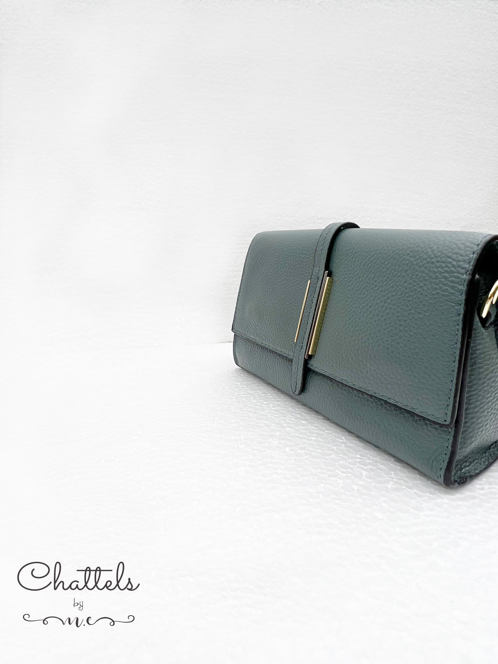 “Lou Mini Crossbody Bag” (Pea Green)