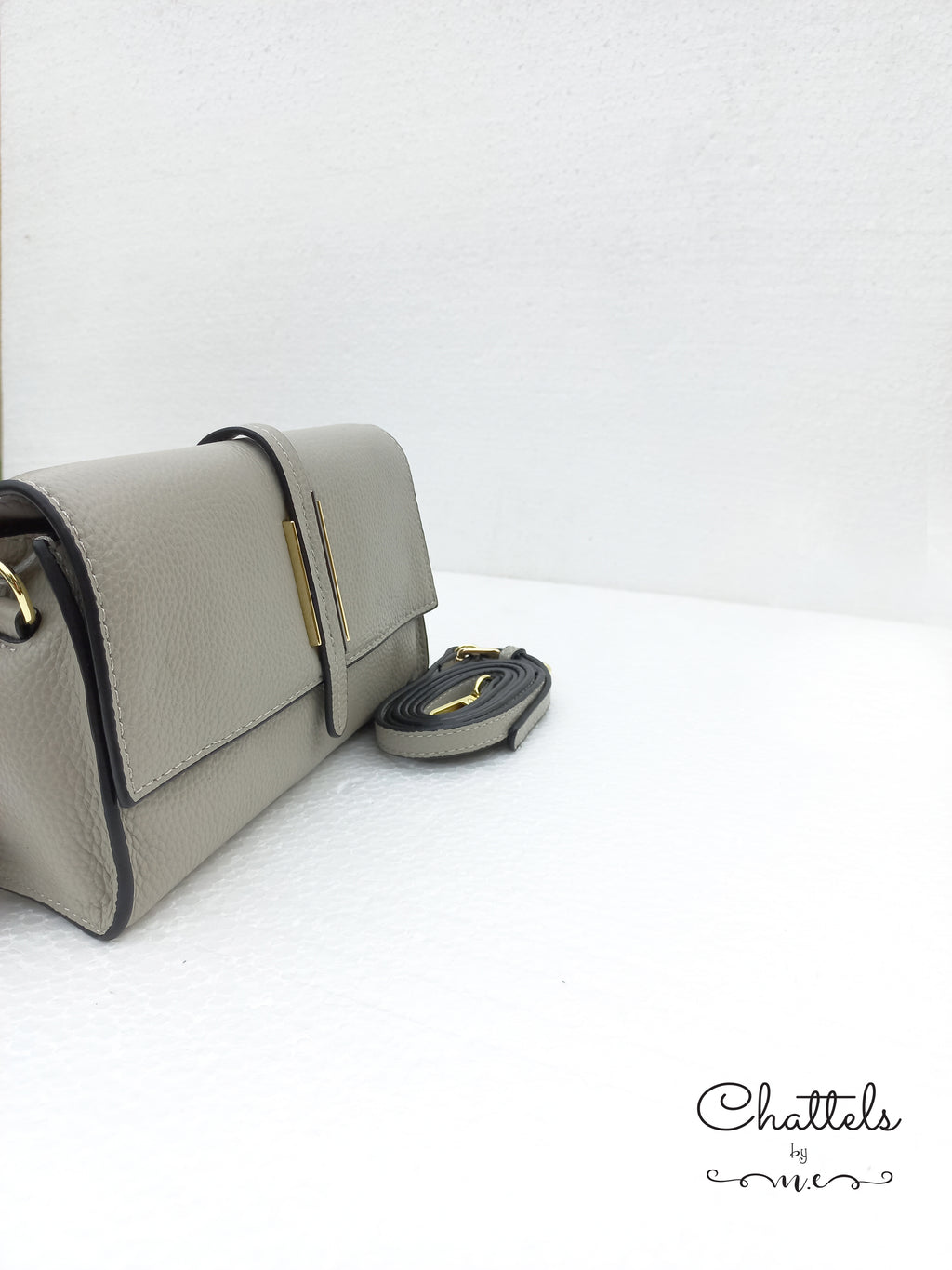“Lou Mini Crossbody Bag” (Grey Green)
