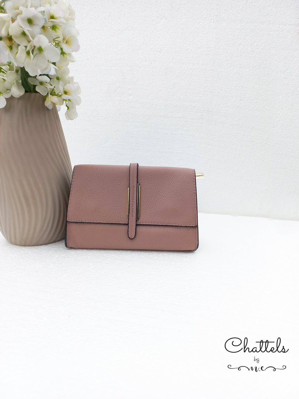 “Lou Mini Crossbody Bag” (Pink)