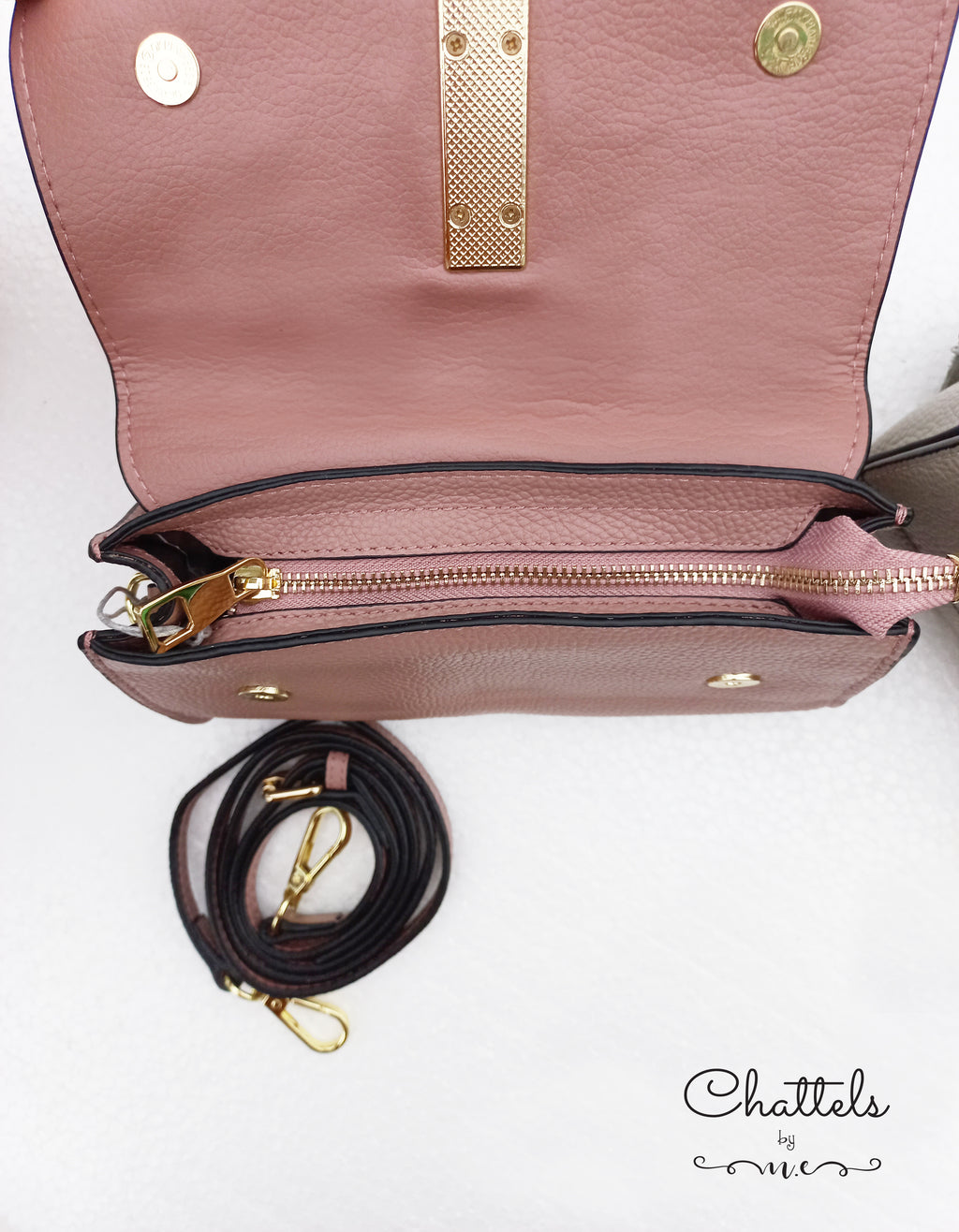 “Lou Mini Crossbody Bag” (Pink)
