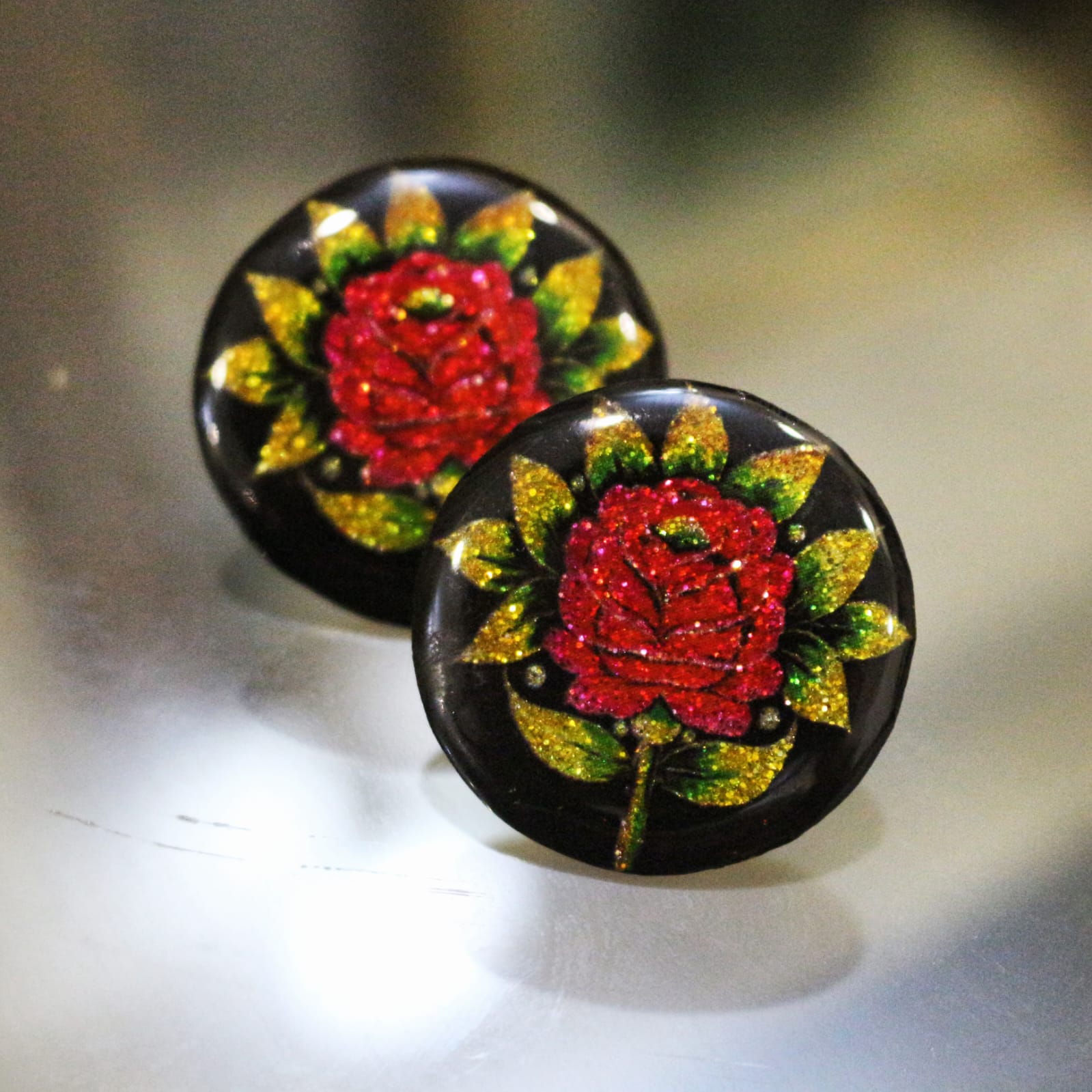 Ethnic Flower Studs 2