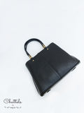 “Katlynne Leather Bag” (Black)