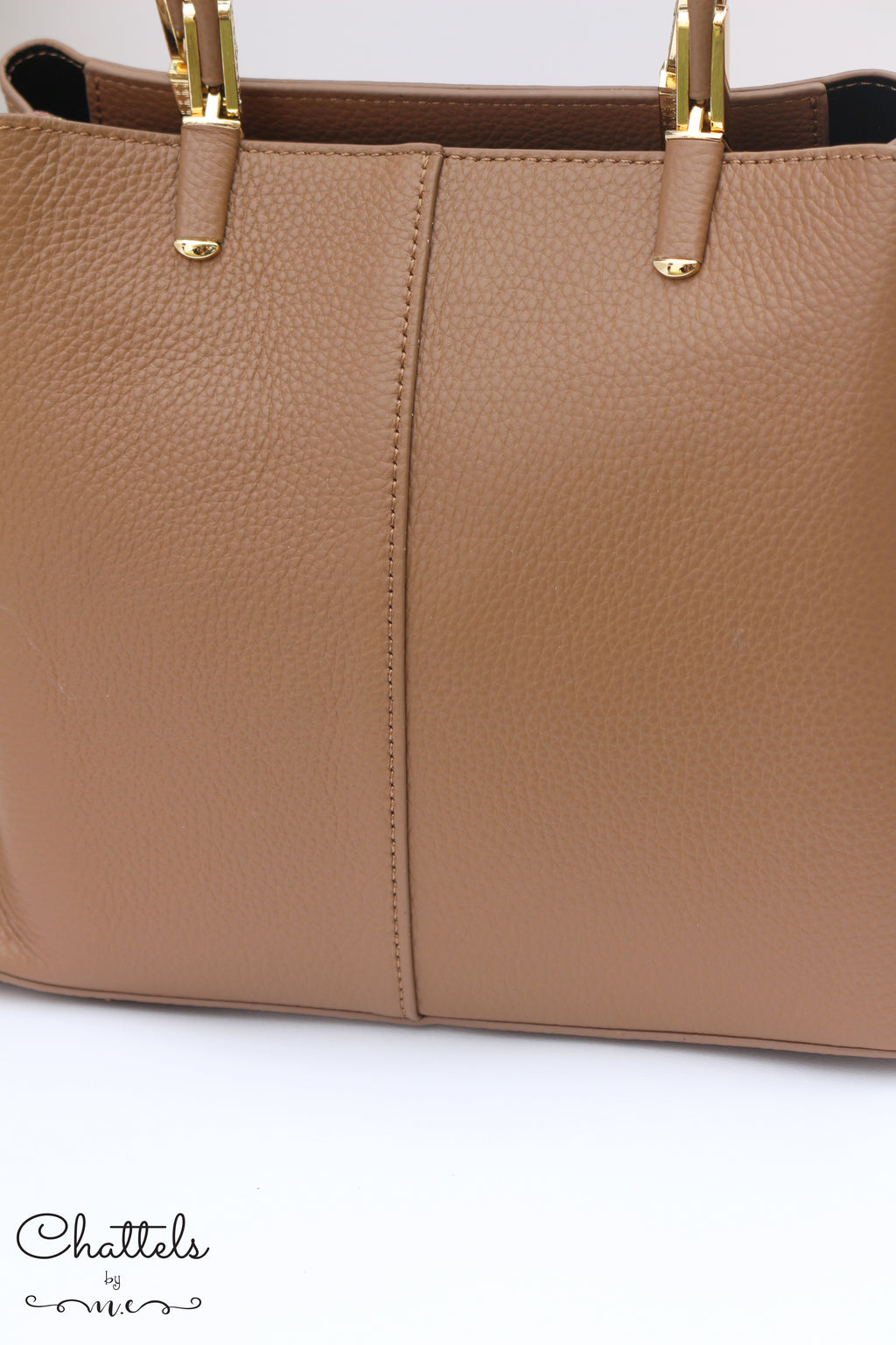 “Katlynne Leather Bag” (Brown)