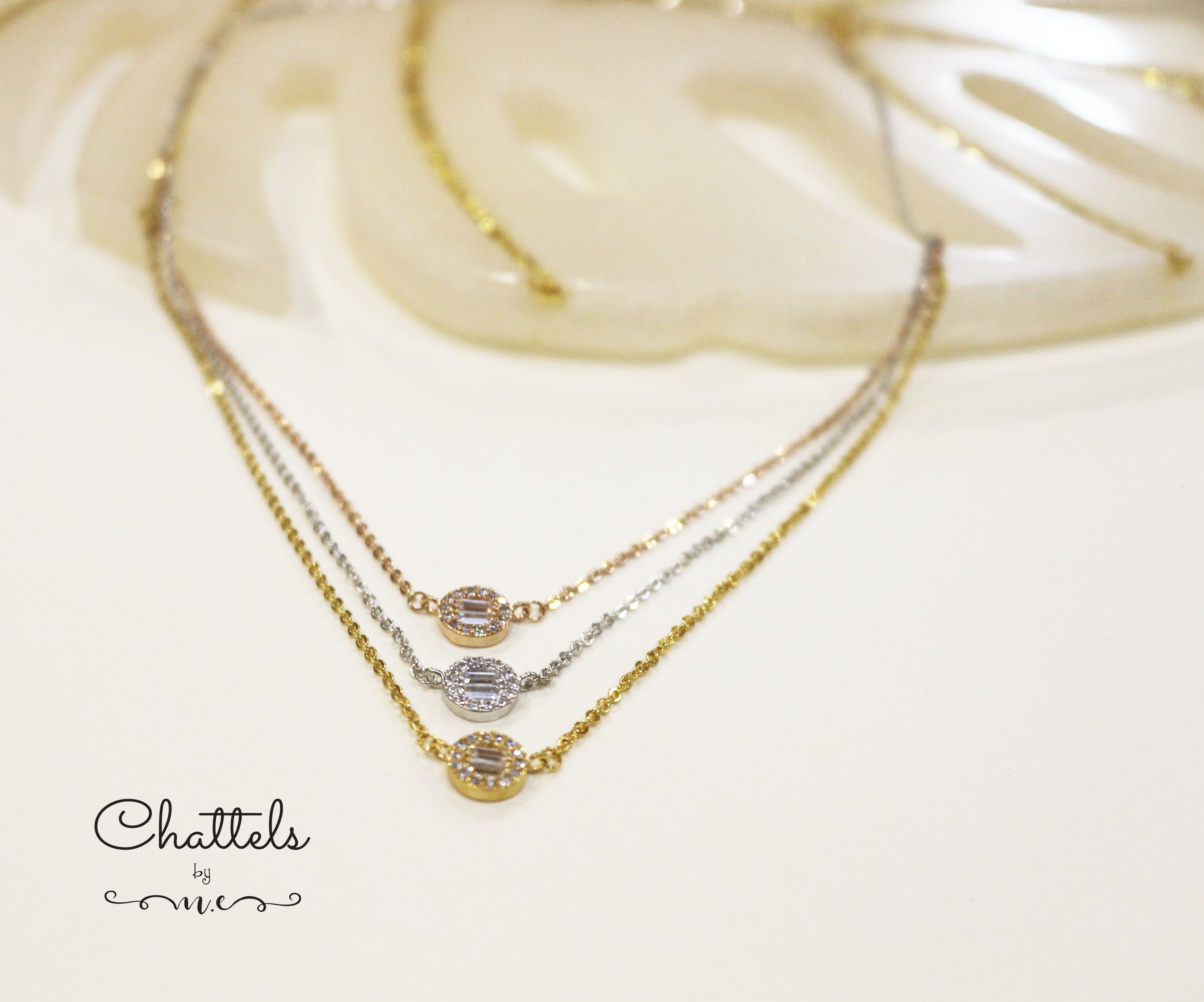 "Eleonora Three-Layered Necklace"