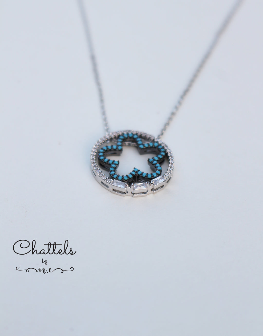 "Brunnera Necklace" (Silver)