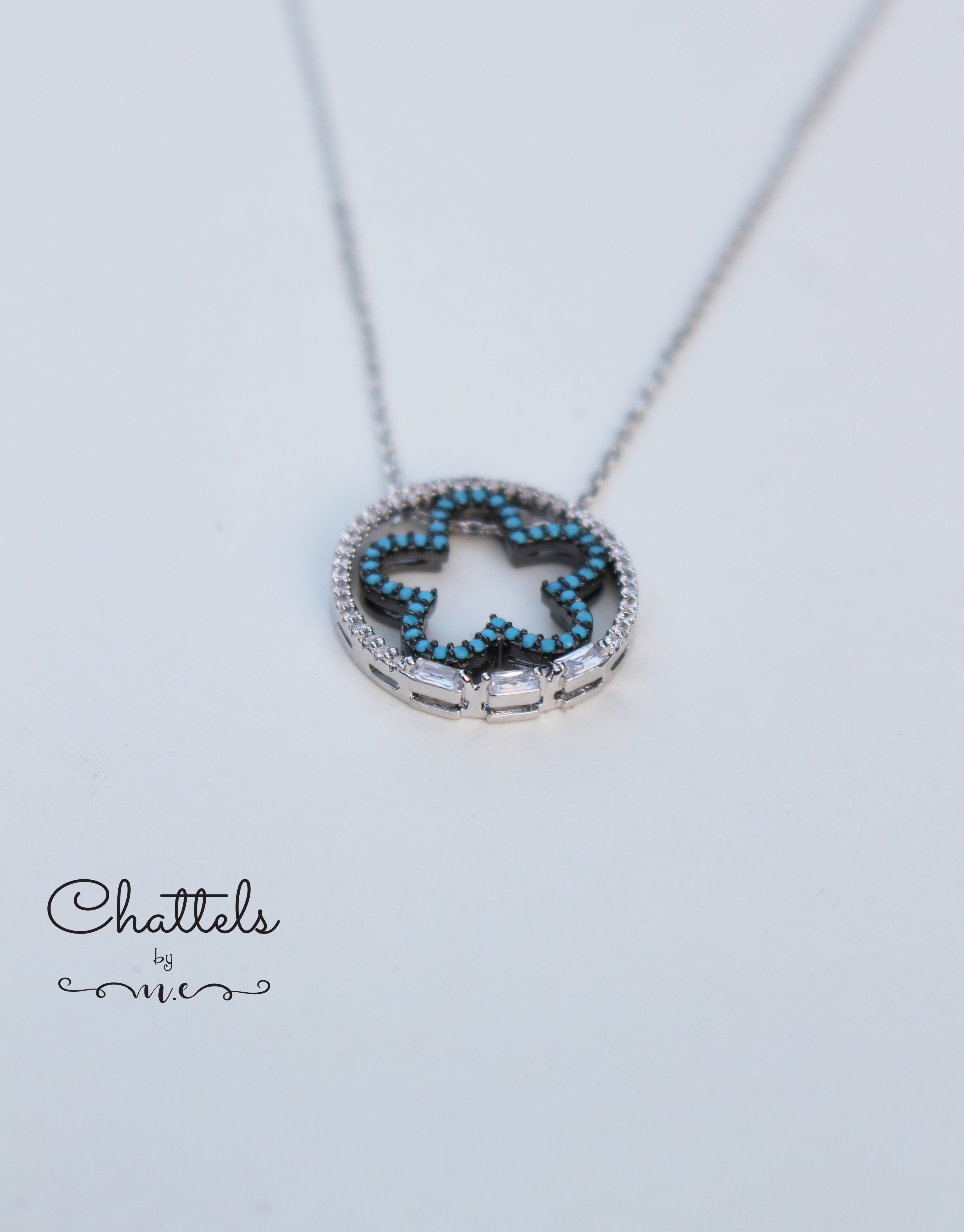 "Brunnera Necklace" (Silver)